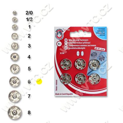 Snap fasteners KIN 6 nickel