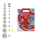 Snap fasteners KIN 7 nickel