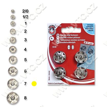 Snap fasteners KIN 7 nickel