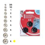 Snap fasteners KIN 8 lacquered