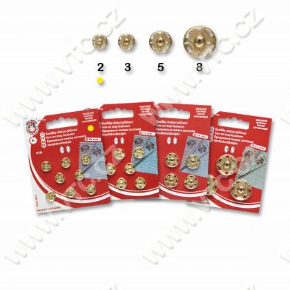 Snap fasteners KIN 2 brass