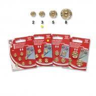 Snap fasteners KIN 3 brass