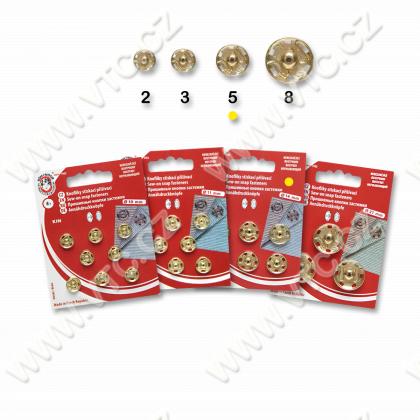 Snap fasteners KIN 5 brass