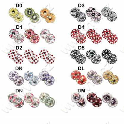 Snap fasteners KIN 8 prints