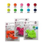 Buttons DRESSKING 10 pcs colors - blister