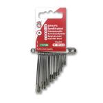 Safety pins 3/0-5 nickel - card