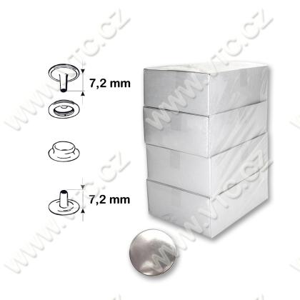 Press buttons AM6 nickel - high rivets - 500pcs