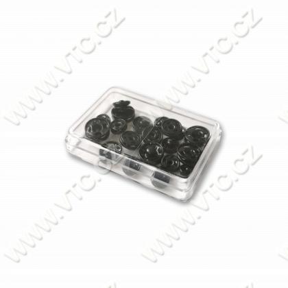 Snap fasteners 20 pcs lacquered