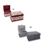 Kazeta na šití - obdélníková, textil