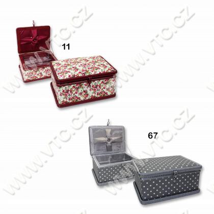 Sewing box - rectangle, fabric
