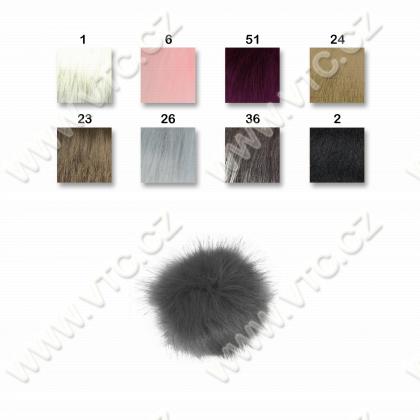 Faux fur pompon 12 cm