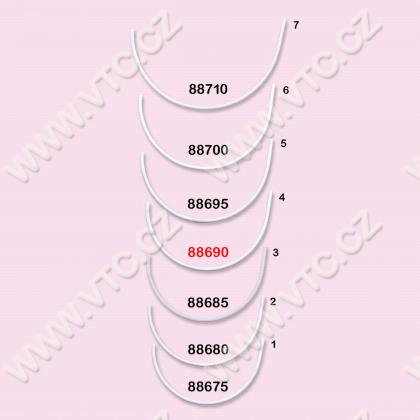 Plastic bra underwire sz.4